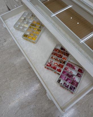Banco cassa vintage Shabby chic in vero legno 