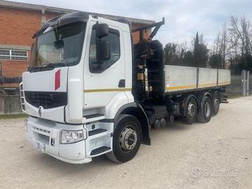 RENAULT TRUCKS CON CASSONE RIBALT.TRILAT.E GRU R