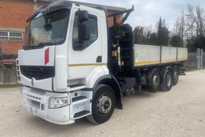 RENAULT TRUCKS CON CASSONE RIBALT.TRILAT.E GRU R