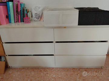 Cassettiera Ikea bianca 