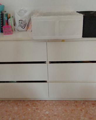 Cassettiera Ikea bianca 