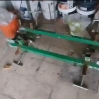 Ponteggio con base per trasporto + 12 palanche in