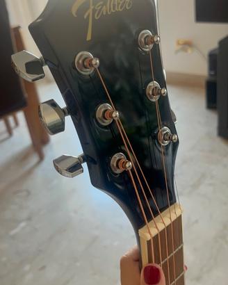 Chitarra acustica Fender nera
