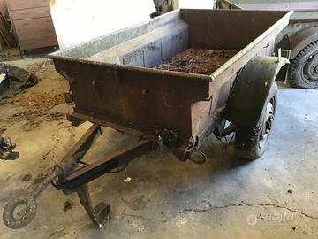Rimorchietto mono asse da 1/4 di ton per Fiat AR59