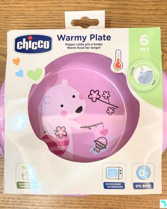 Piatto Chicco pappa calda 6m+ Warmy Plate mantiene