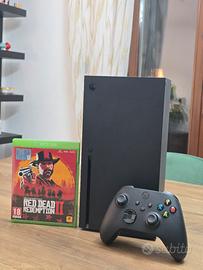 Consolle Gaming XBOX serie X, controller, RDR II