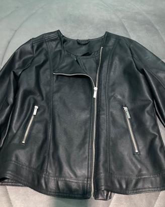 Giacca corta in simil pelle tg XL