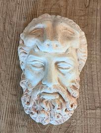 Scultura Ercole viso. Scolpita a mano "Athens Hand