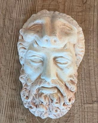 Scultura Ercole viso. Scolpita a mano "Athens Hand