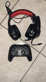 joistick e cuffie