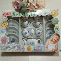 Servizio da tè vintage in miniatura vera ceramica 