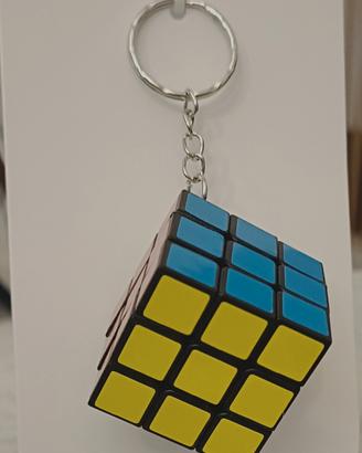 portachiavi con mini cubo Rubik 