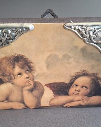 Quadretto Angioletti cornice argento 925