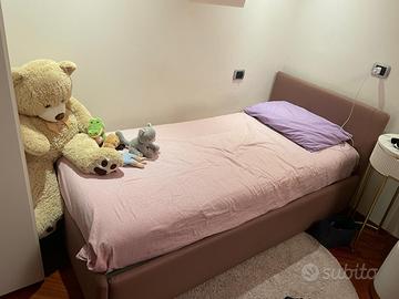 Letto singolo con contenitore