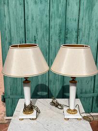 Lampade Laudarte in marmo e bronzo