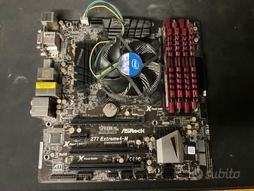 Blocco scheda madre ATX, intel 2600k, 8gb ram