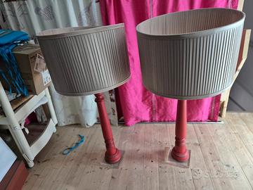 Coppia Lampade Antichi Candelieri 