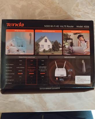 Tenda N300 ROUTER 4G con SIM e VoLTE 