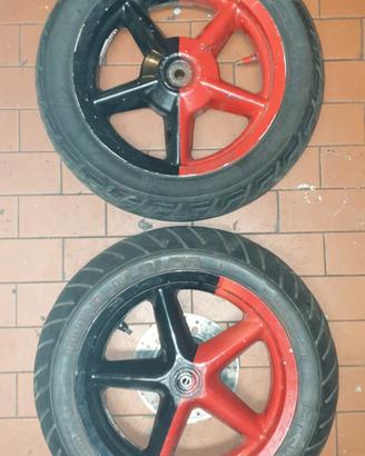 Cerchi 12" MBK Booster originali Grimeca