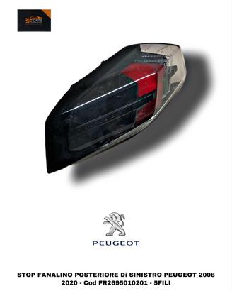 STOP FANALE POSTERIORE SINISTRO A LED PEUGEOT 2008