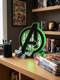 Lampada LED 3D Lettera A Stile Supereroi