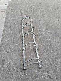 Rastrelliera portabici 5 posti - Acciaio Zincato 