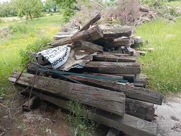 traversine legno tipo  ferrovia