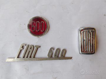 Fregio logo Fiat 600 epoca