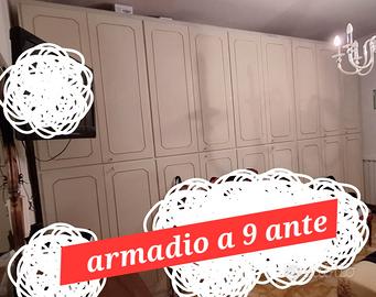 Armadio a 9 ante