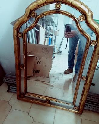 Specchio antico primi del 900' cornice in legno