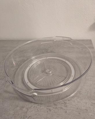 Vassoio Girevole Organizer Trasparente 29 cm