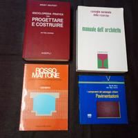 Lotto 4 manuali dell'Architetto architettura