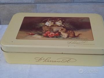 Scatola in latta vintage Lazzaroni