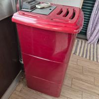 Stufa a pallet pannelli rossi