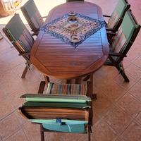 Sedie poltrone da giardino con cuscineria  OMAGGIO