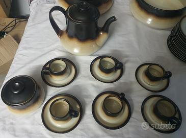 Mancioli servizio caffe' 6 tazzine caffettiera 