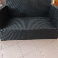 Divanetto in rattan 