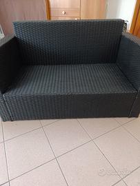 Divanetto in rattan 