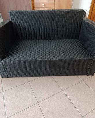 Divanetto in rattan 