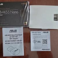 Adattarore Asus USB-AX55  wi-fi 6 AX1800 Nano