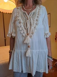 Camicia estiva LE VIP mussola cotone taglia unica