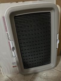 Portatraverse rettangolare con griglia per cani