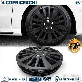 Copricerchi per TOYOTA 15'' NERE con 15 Razze