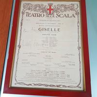 Autografo Roudolf Nureyev  1973 Scala Milano 