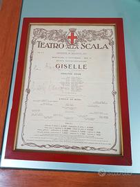 Autografo Roudolf Nureyev  1973 Scala Milano 