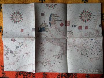 Carta nautica Mediterraneo 1557