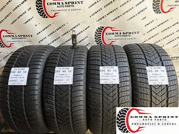 4 PNEUMATICI 245/40 R18 PIRELLI INVERNALI 80%