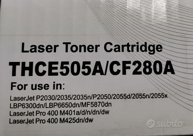toner CE280A compatibile per HP