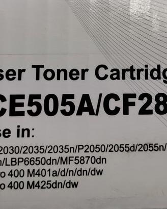 toner CE280A compatibile per HP