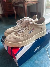 Autry medialist low in camoscio beige